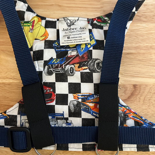 Race car checkered size medium