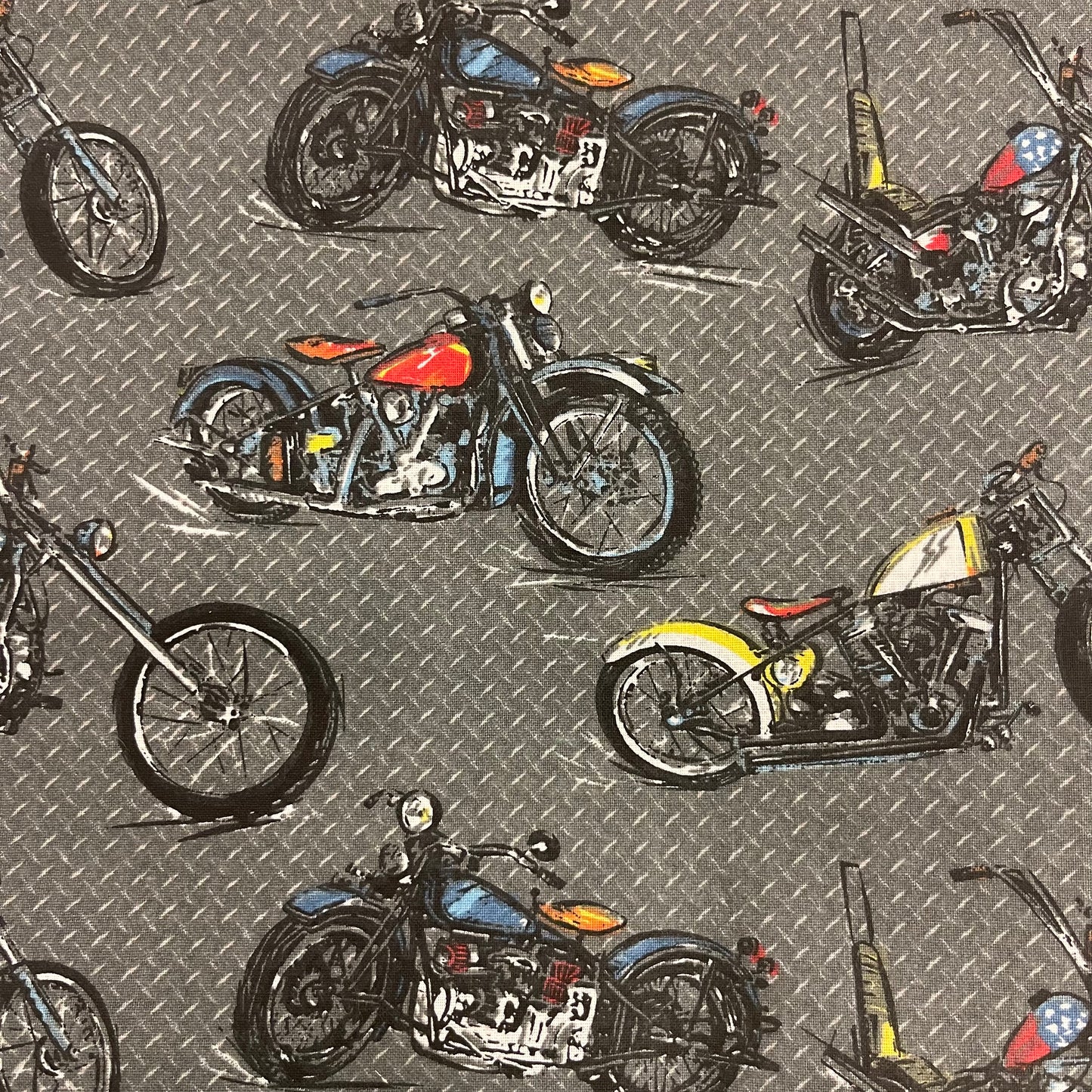 Motorcycles on Gray
