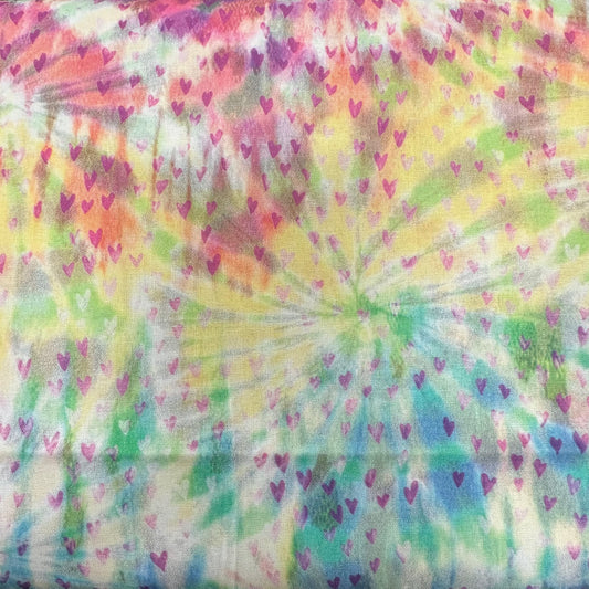 Mini Hearts tie dye